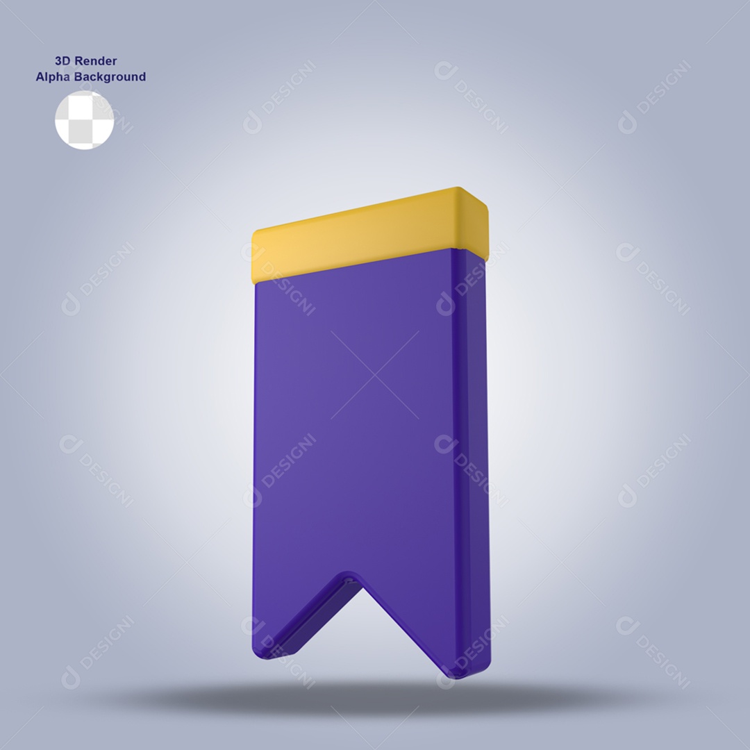 Ilustração de Ícone de Salvar Instagram 3D Para Composição PSD