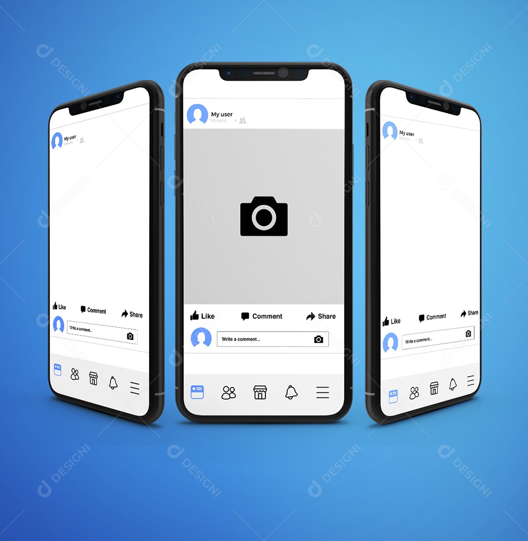Mockup Celular Para Apresentação PSD
