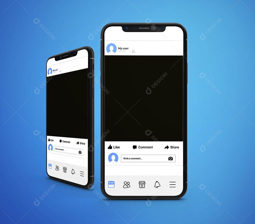 Mockup Instagram Para Apresentação PSD