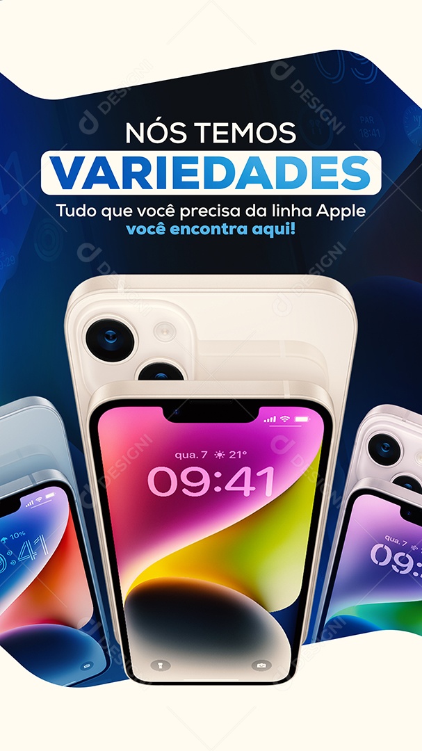 Post Stories Apple Nós Temos Variedades Social Media PSD Editável