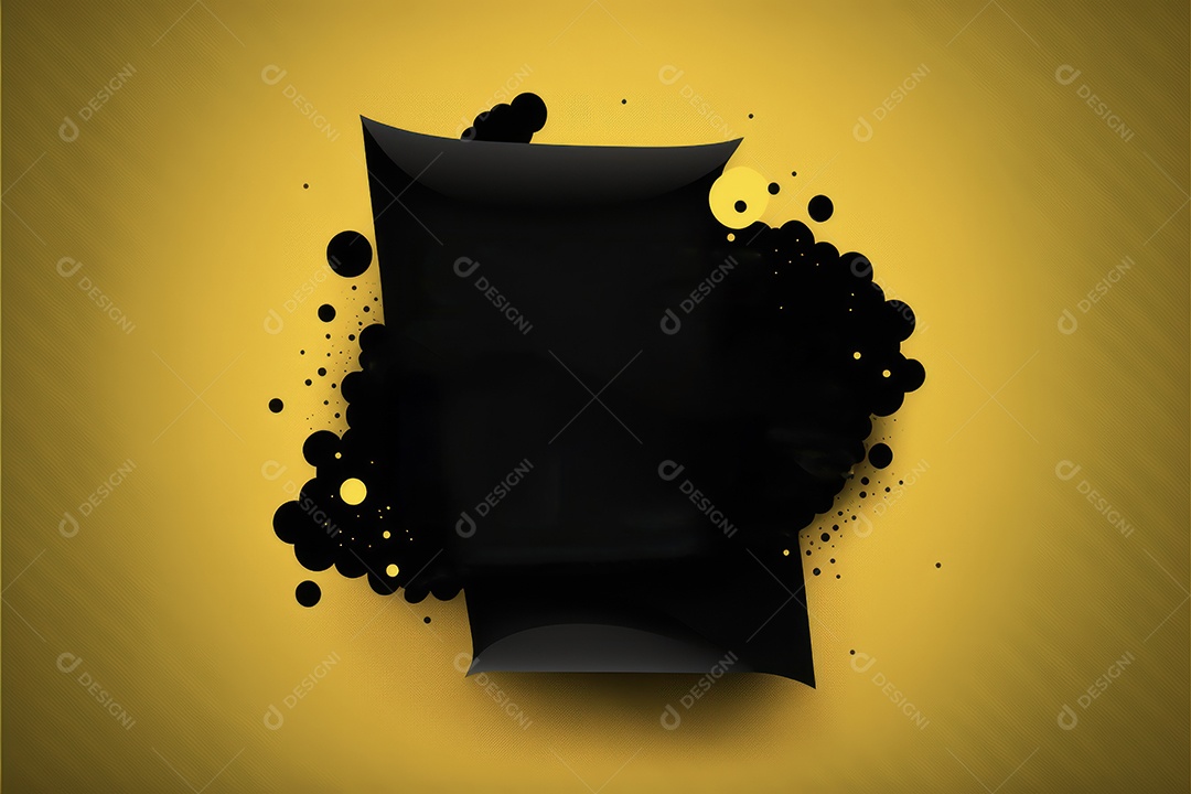 Cartaz e banner com lugar para texto, formas abstratas de balão, formas geométricas, splash, para vários anúncios