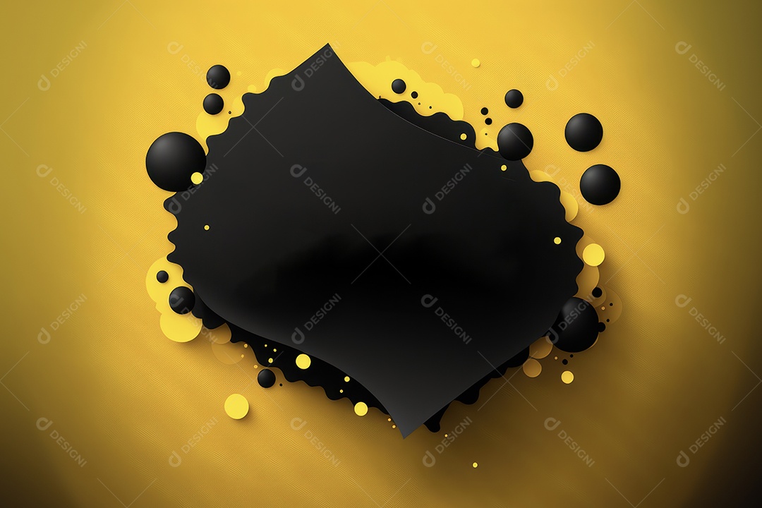 Cartaz e banner com lugar para texto, formas abstratas de balão, formas geométricas, splash, para vários anúncios