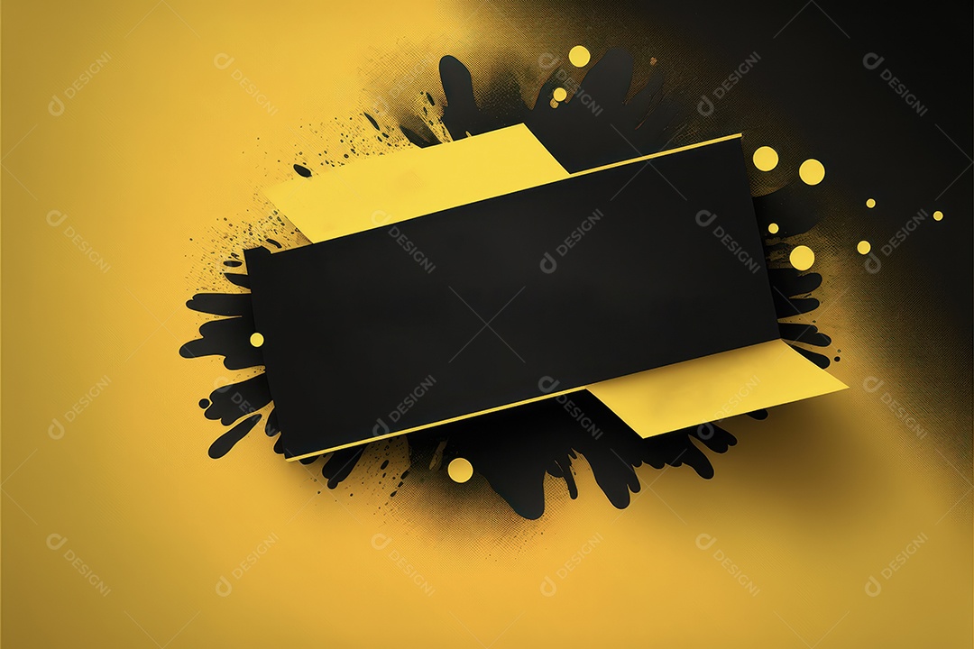 Cartaz e banner com lugar para texto, formas abstratas de balão, formas geométricas, splash, para vários anúncios