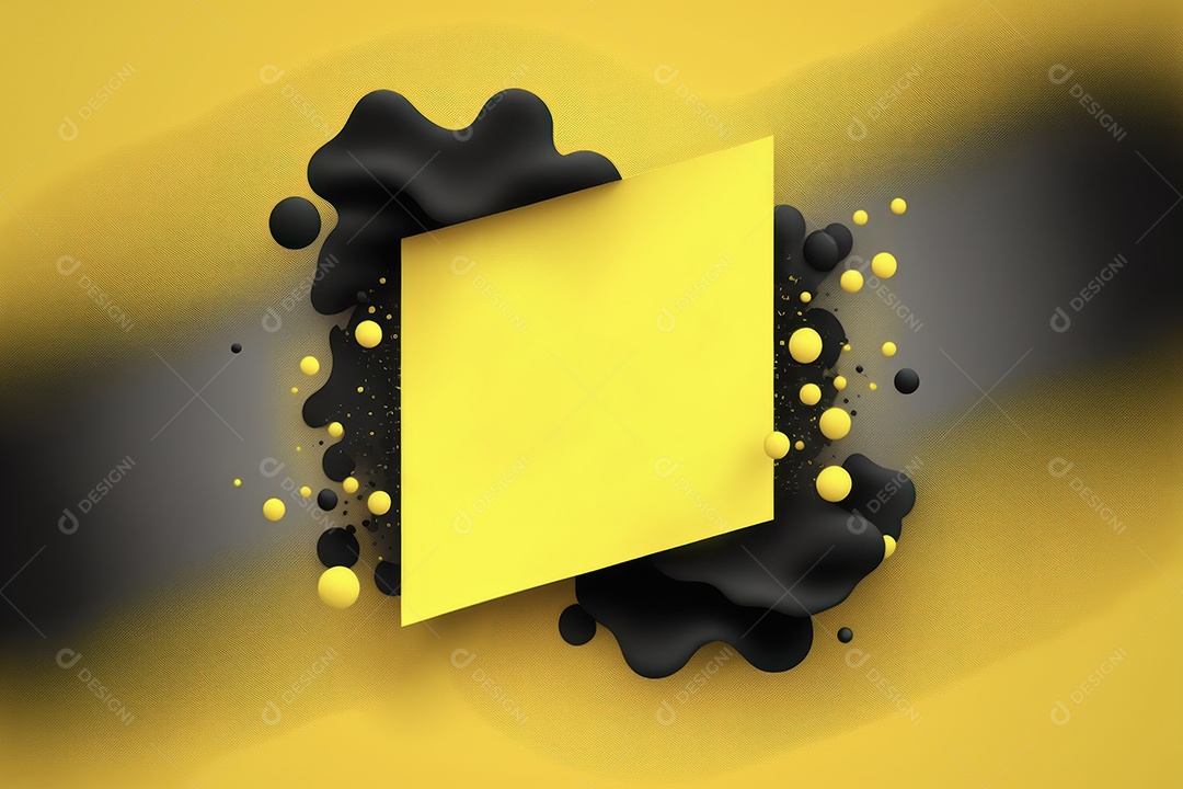 Cartaz e banner com lugar para texto, formas abstratas de balão, formas geométricas, splash, para vários anúncios