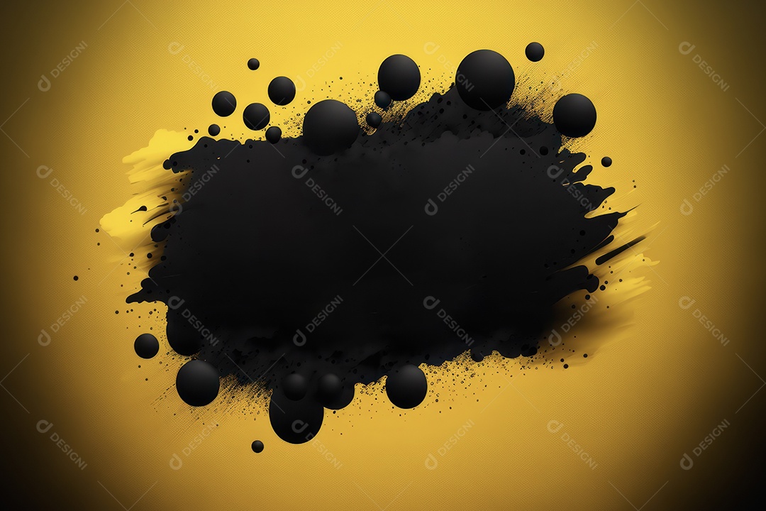 Cartaz e banner com lugar para texto, formas abstratas de balão, formas geométricas, splash, para vários anúncios