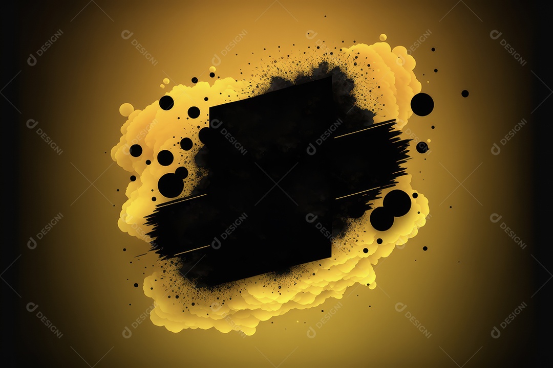 Cartaz e banner com lugar para texto, formas abstratas de balão, formas geométricas, splash, para vários anúncios