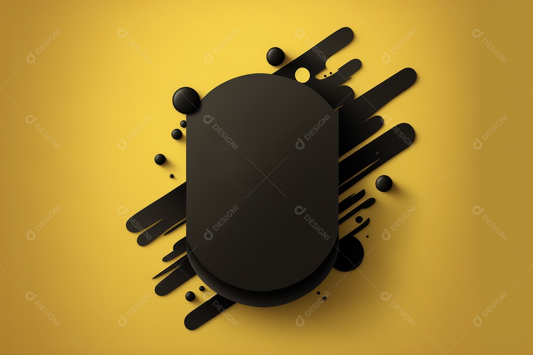 Cartaz e banner com lugar para texto, formas abstratas de balão, formas geométricas, splash, para vários anúncios