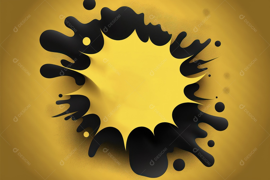 Cartaz e banner com lugar para texto, formas abstratas de balão, formas geométricas, splash, para vários anúncios