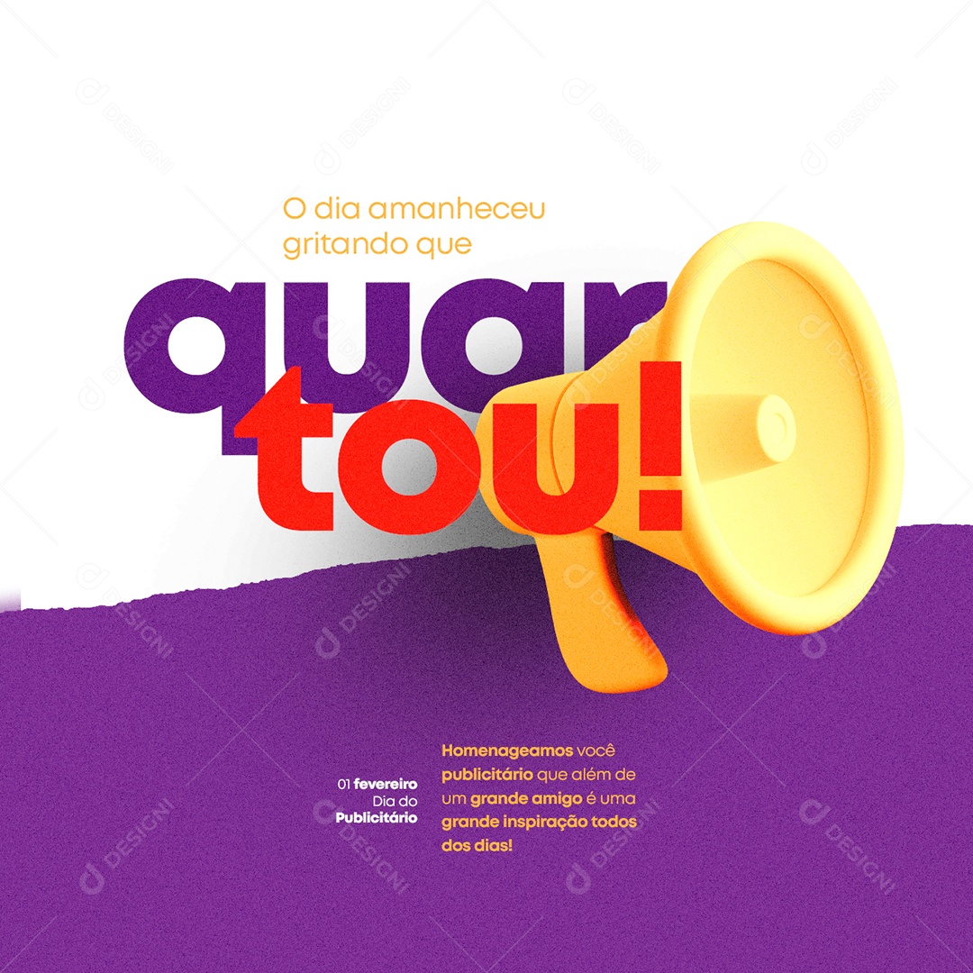 O Dia Amanheceu Quartou Dia Do Publicitário Social Media PSD Editável