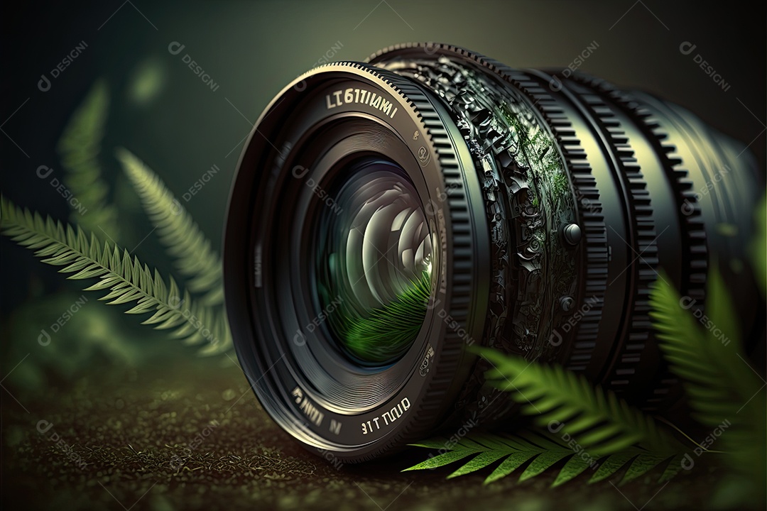 ilustração sobre uma câmera fotográfica