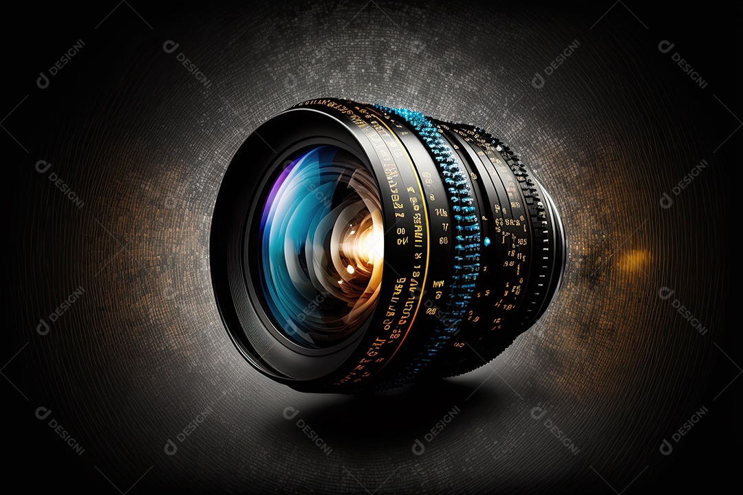 ilustração sobre uma câmera fotográfica