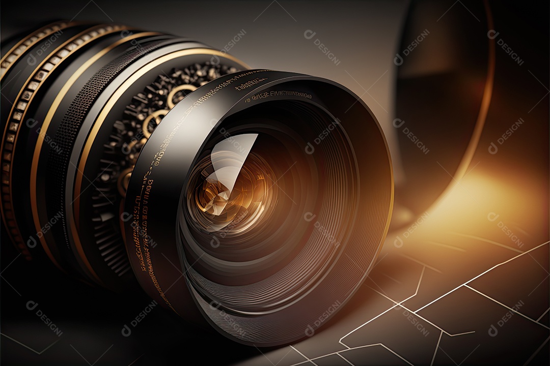 ilustração sobre uma câmera fotográfica