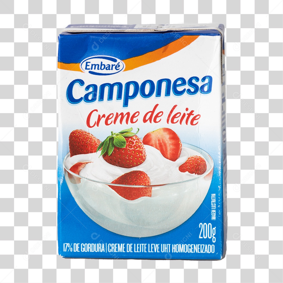 Creme de Leite Camponesa PNG Transparente