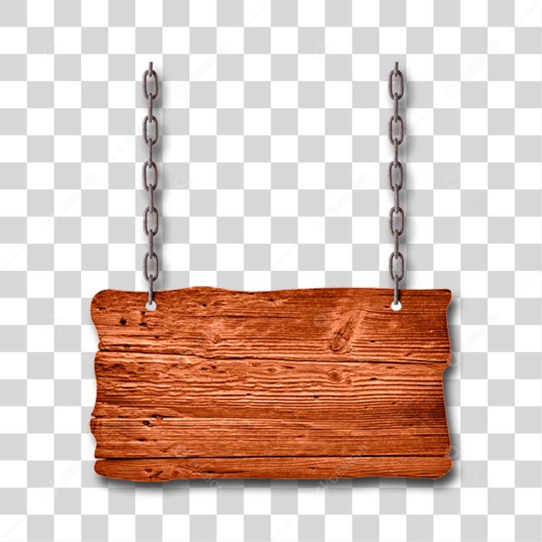 Placa de Madeira PNG Transparente