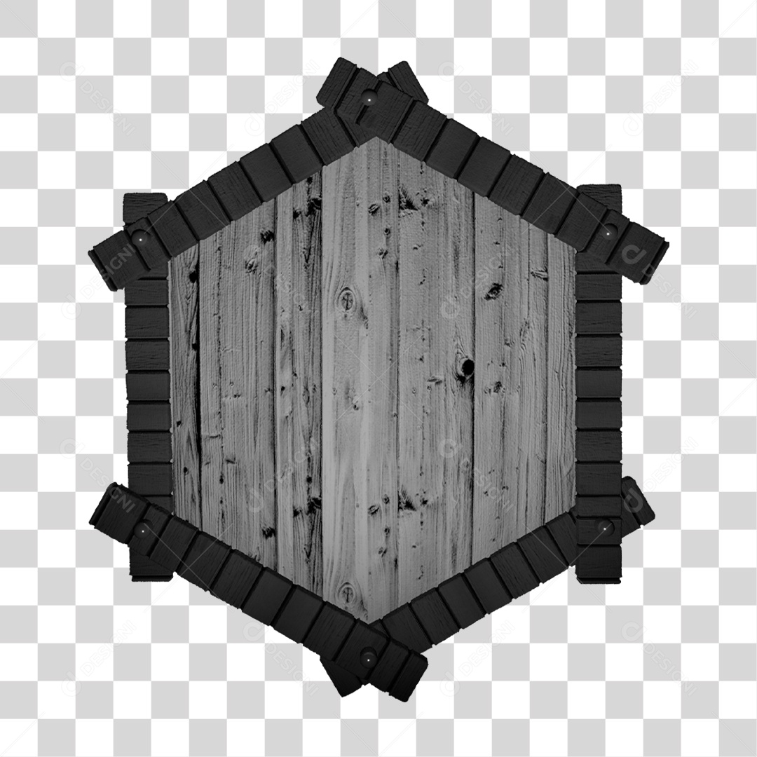 Placa de Madeira PNG Transparente