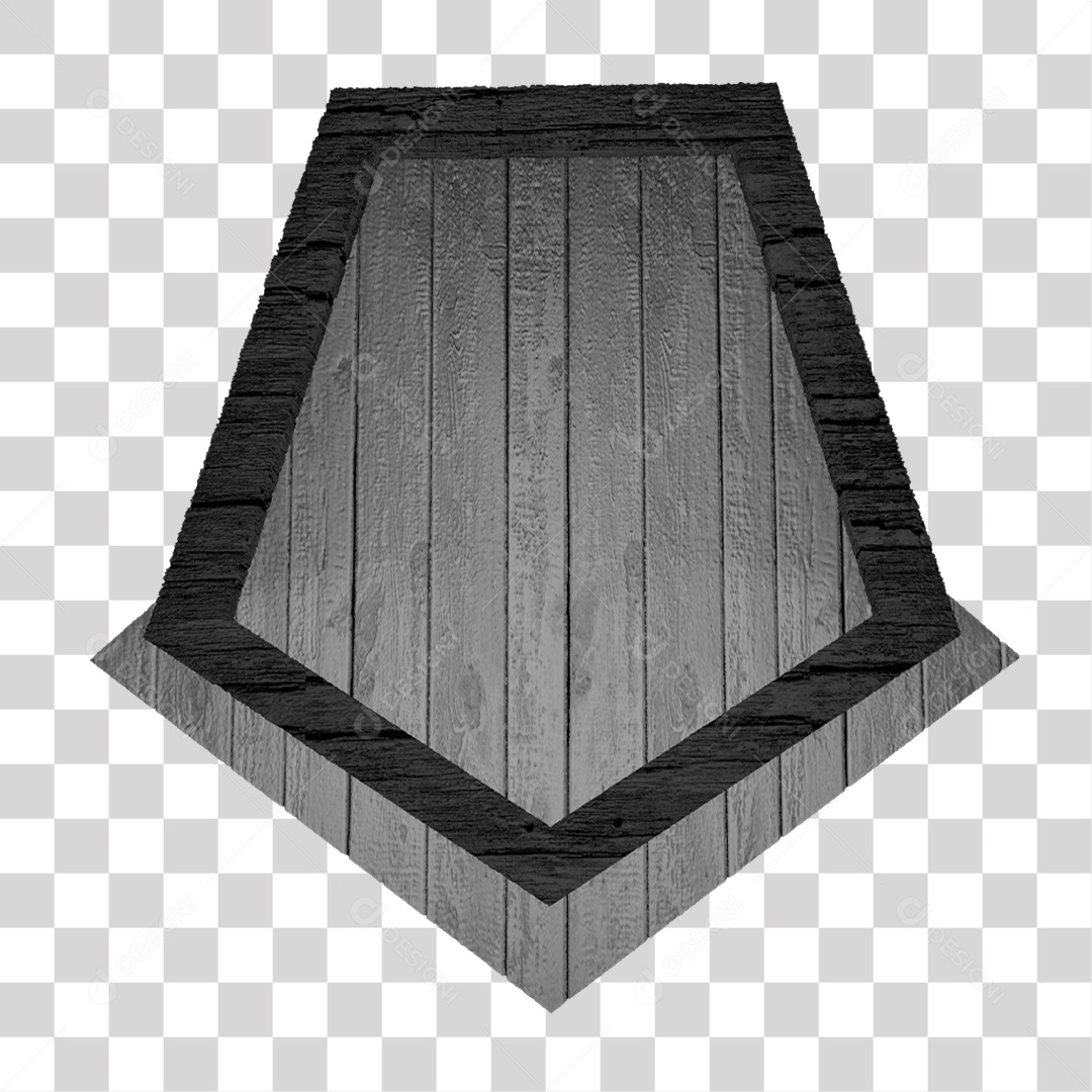 Placa de Madeira PNG Transparente