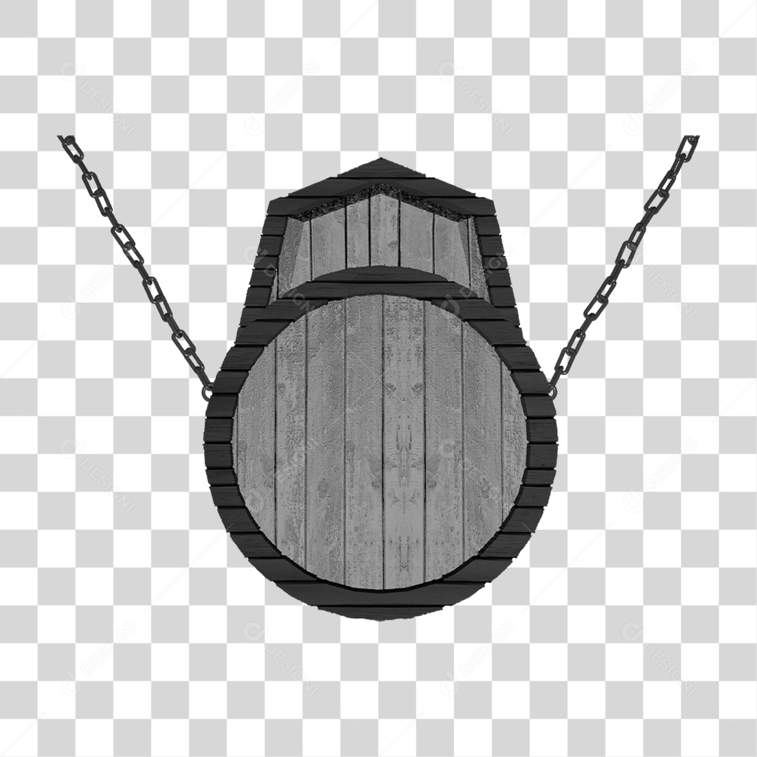 Placa de Madeira PNG Transparente