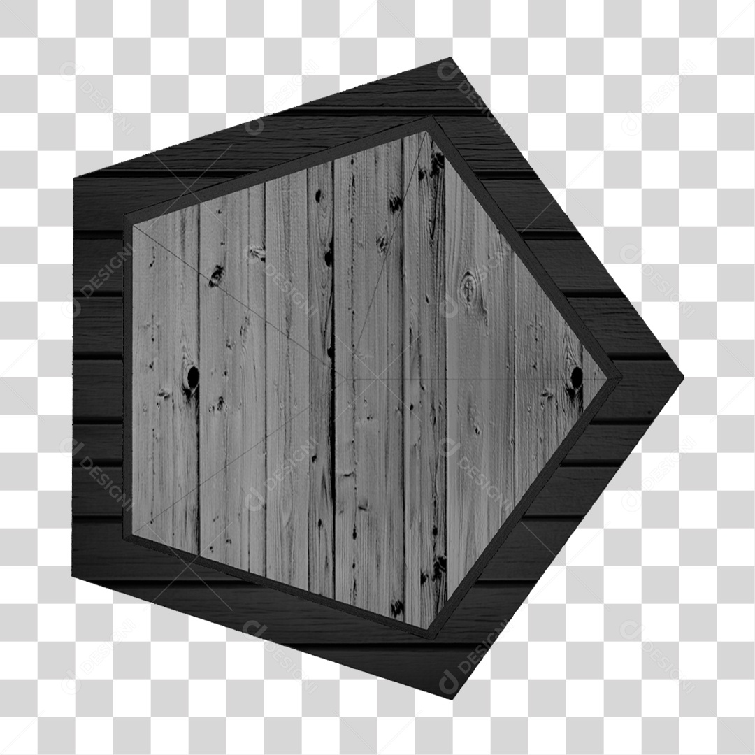 Placa de Madeira PNG Transparente