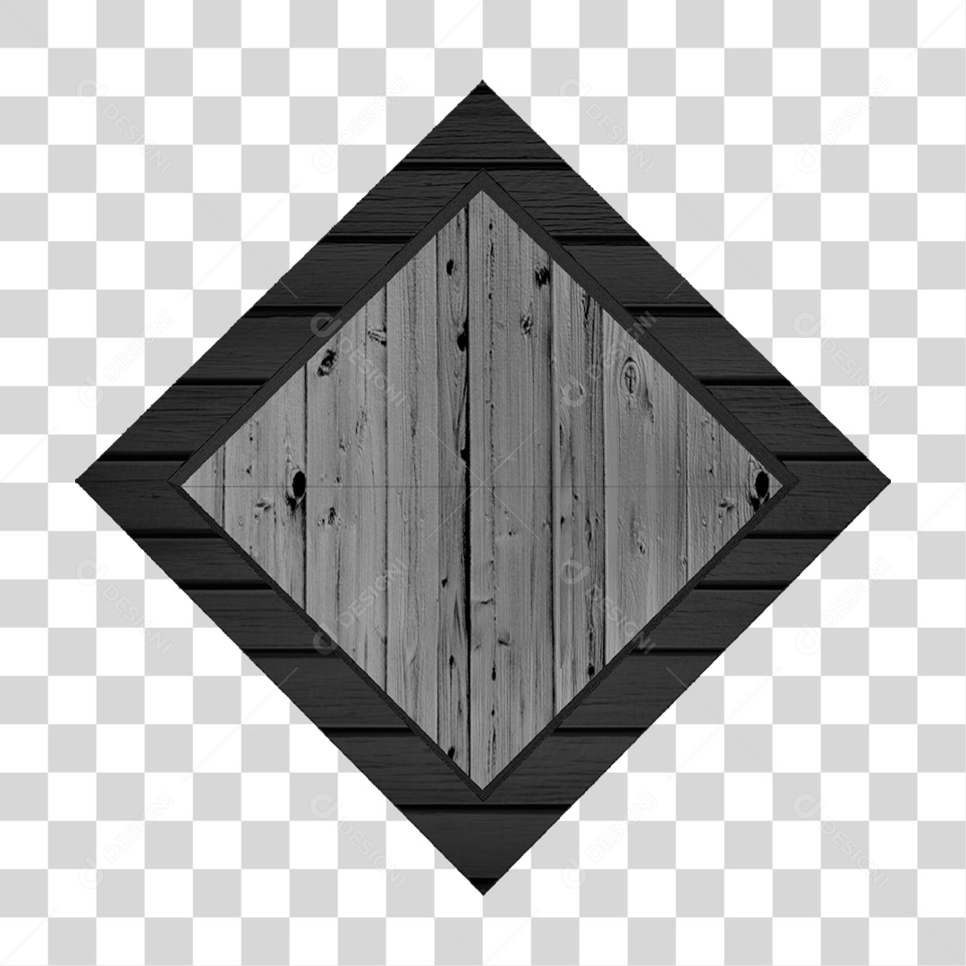 Placa de Madeira PNG Transparente