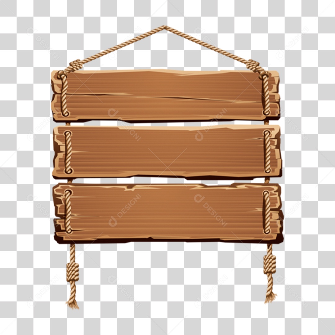 Placa de Madeira PNG Transparente