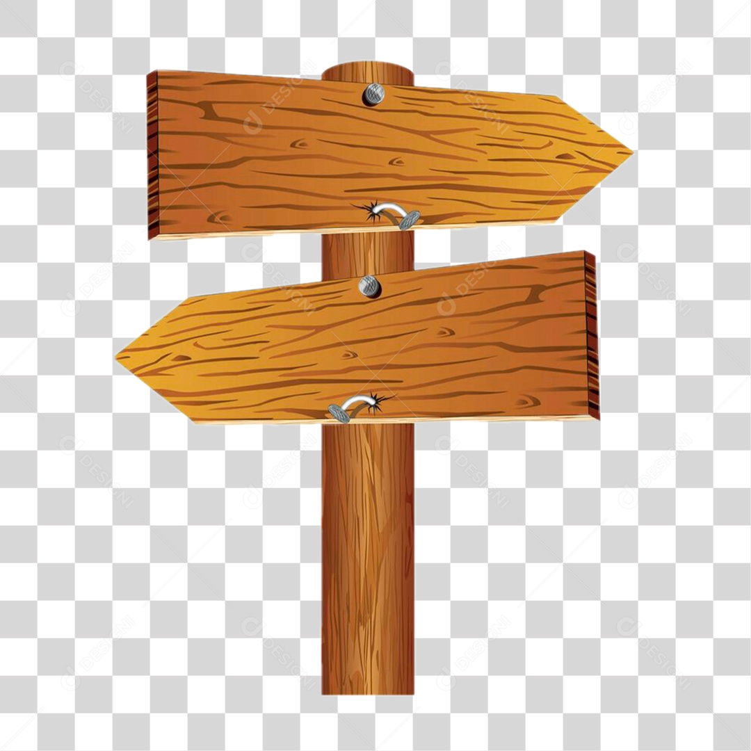 Placa de Madeira PNG Transparente