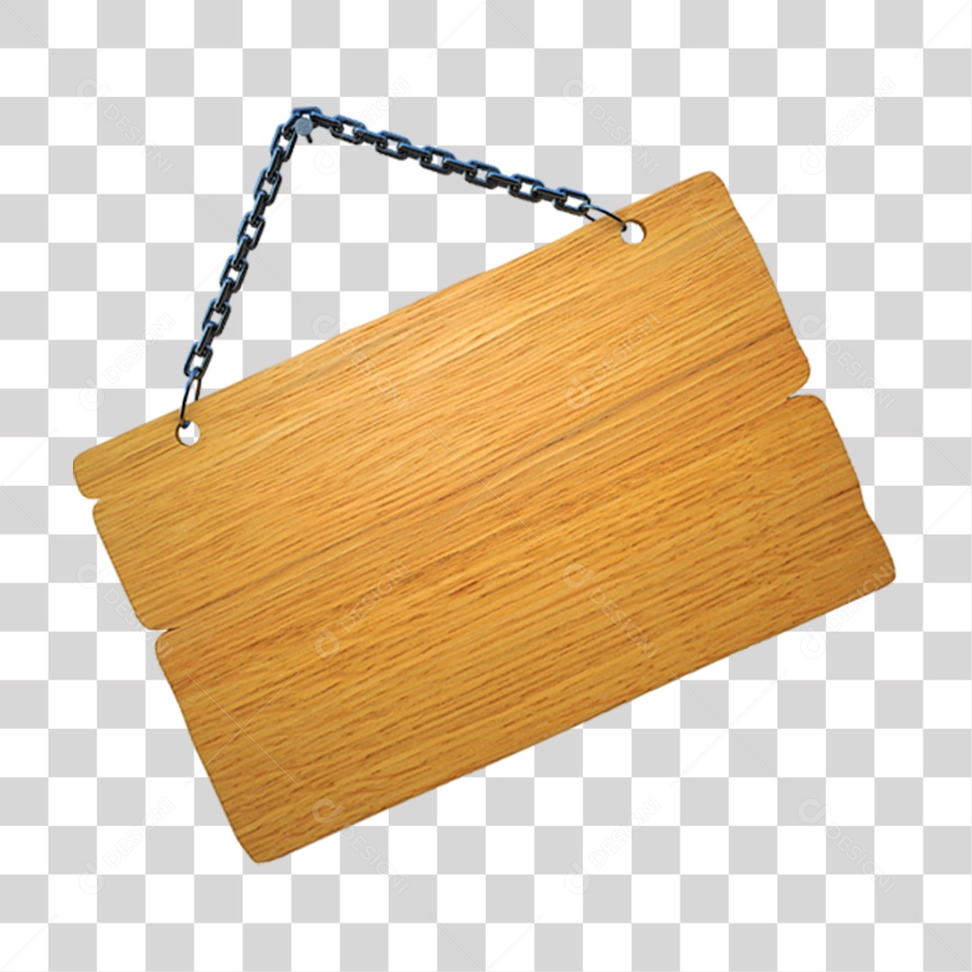 Placa de Madeira PNG Transparente