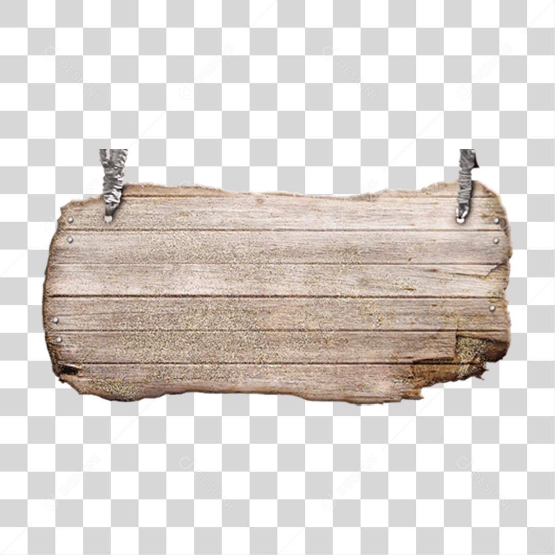 Placa de Madeira PNG Transparente