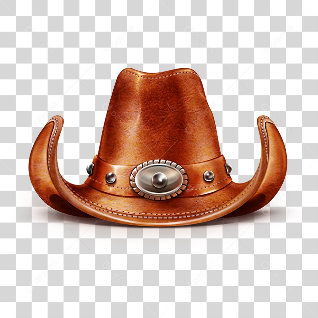Chapéu de Couro PNG Transparente