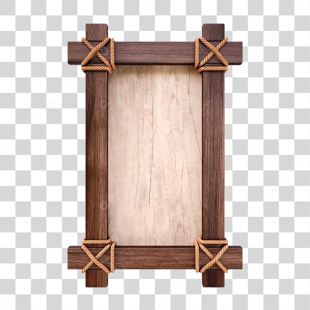 Placa de Madeira PNG Transparente