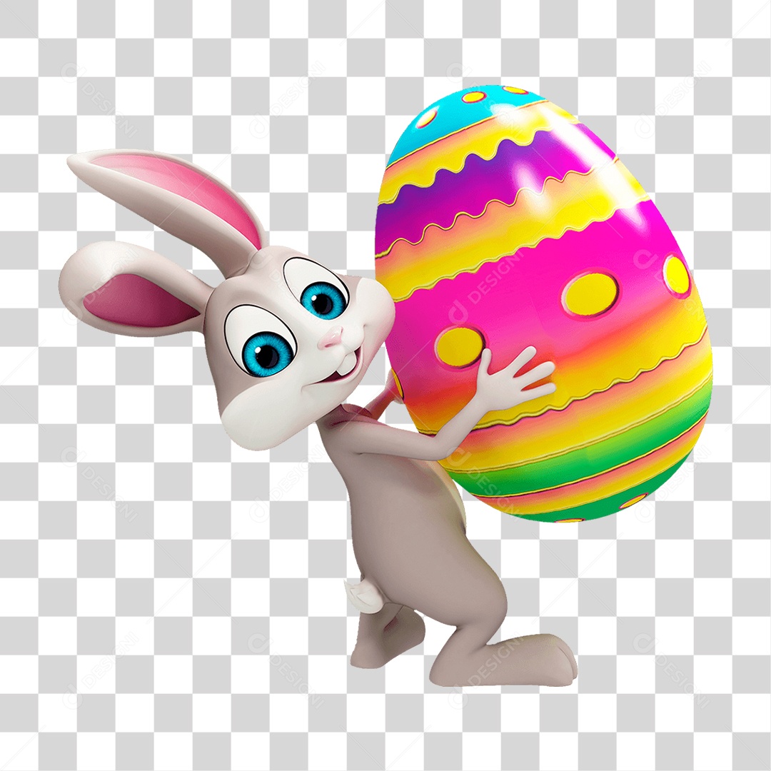 Coelho da Páscoa PNG Transparente