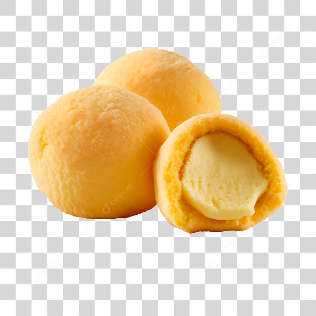 Pão de Queijo Comida Típica de Minas Gerais PNG Transparente