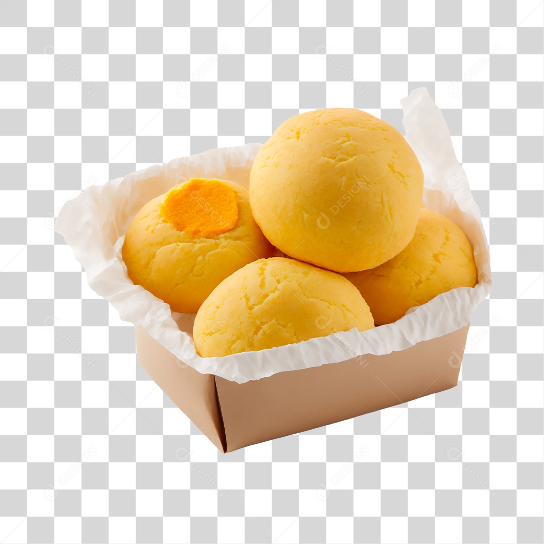 Pão de Queijo Comida Típica de Minas Gerais PNG Transparente