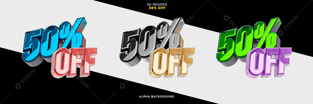 Selos 3D Para Composição 50% Off PSD