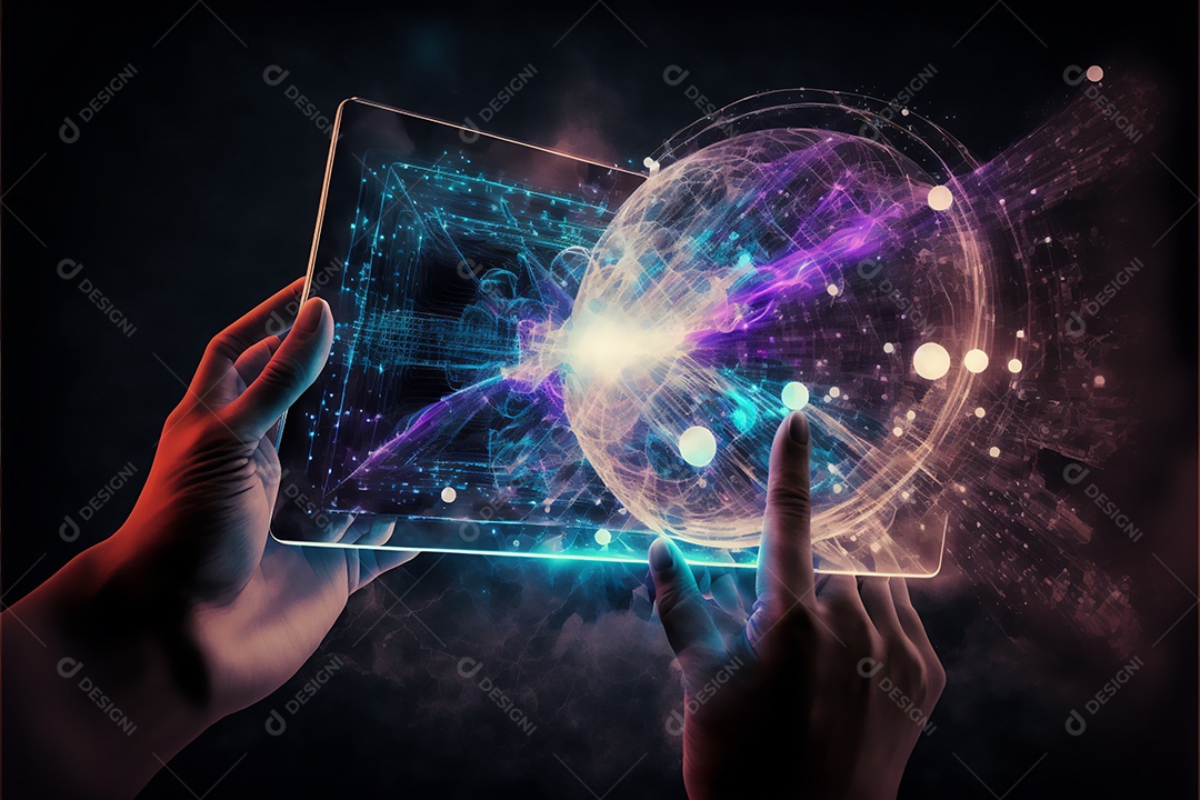 Tablet sobre uma mesa de escritório