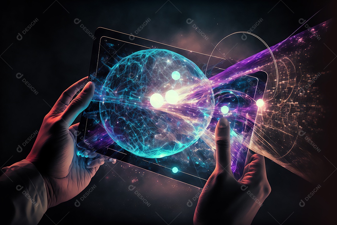 Notebook sobre uma mesa de escritório