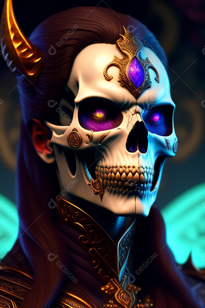 Papel de parede de caveira