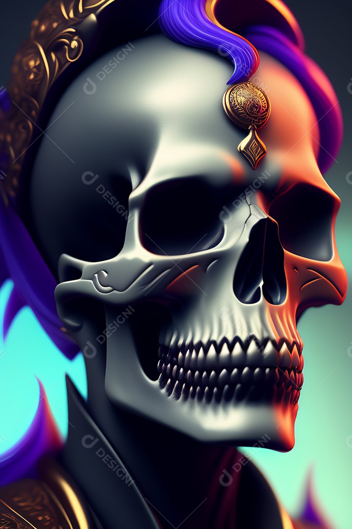 Papel de parede de caveira