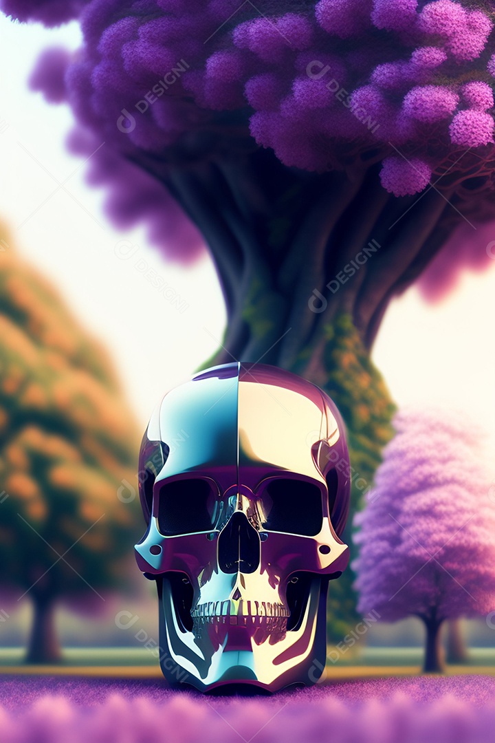 Papel de parede de caveira