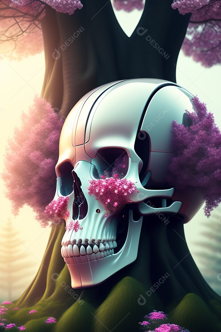 Papel de parede de caveira