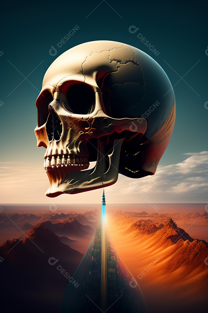 Papel de parede de caveira