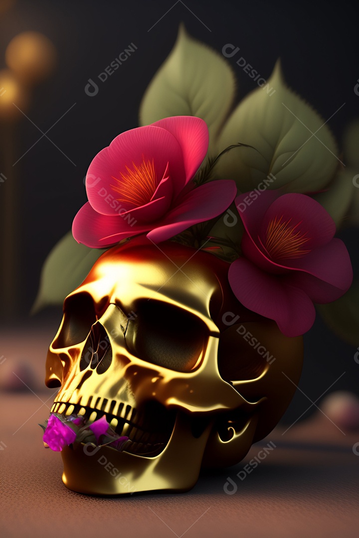 Papel de parede de caveira