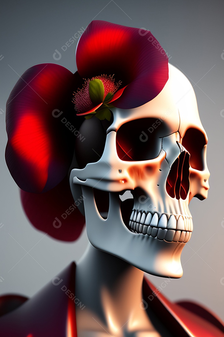 Papel de parede de caveira