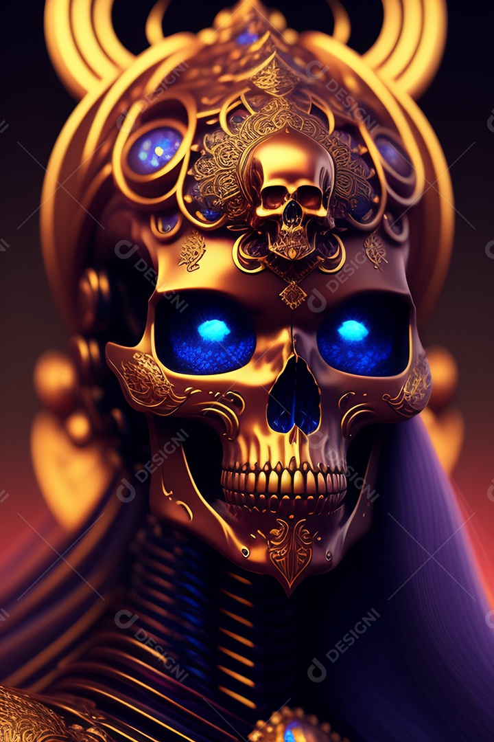 Papel de parede de caveira