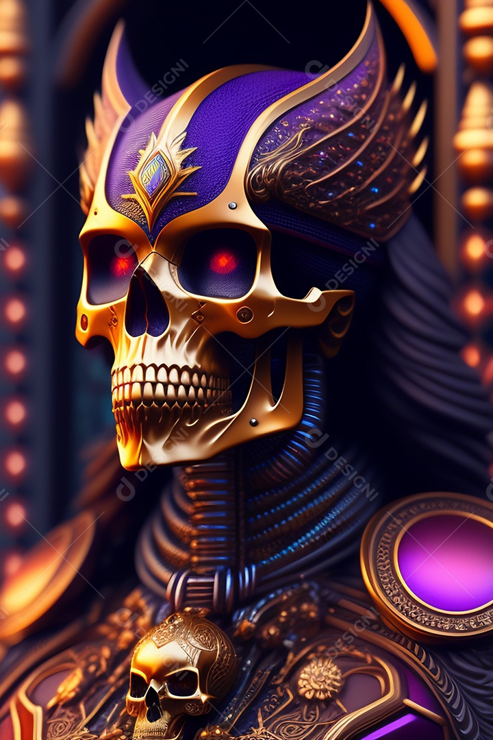 Papel de parede de caveira