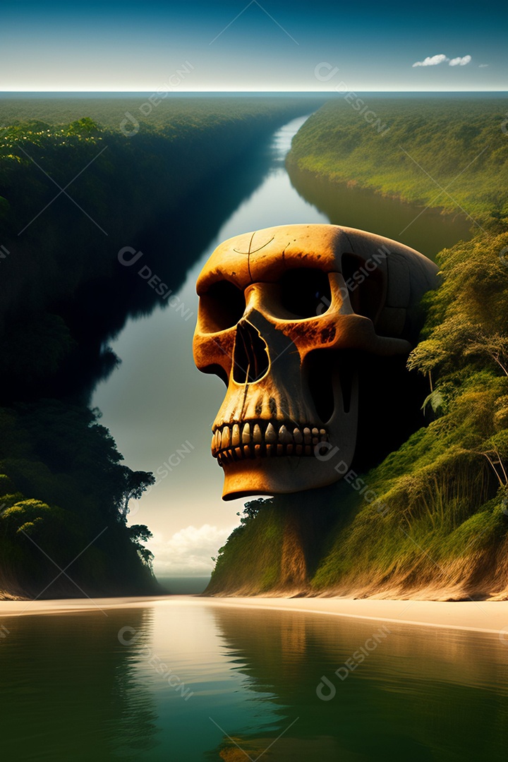 Papel de parede de caveira