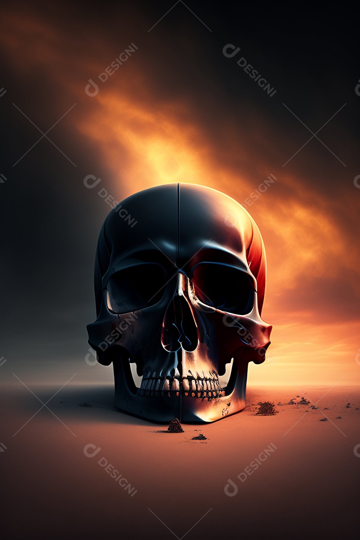 Papel de parede de caveira