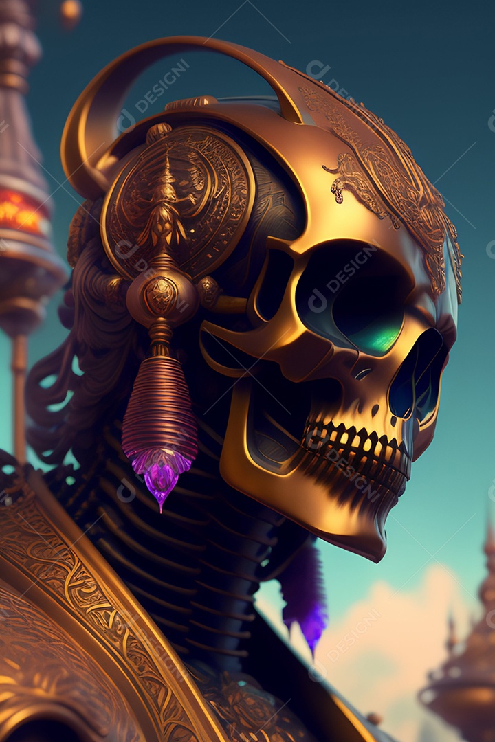 Papel de parede de caveira