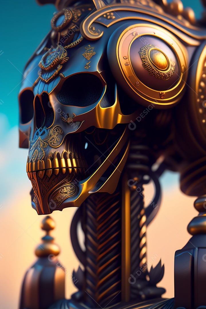 Papel de parede de caveira