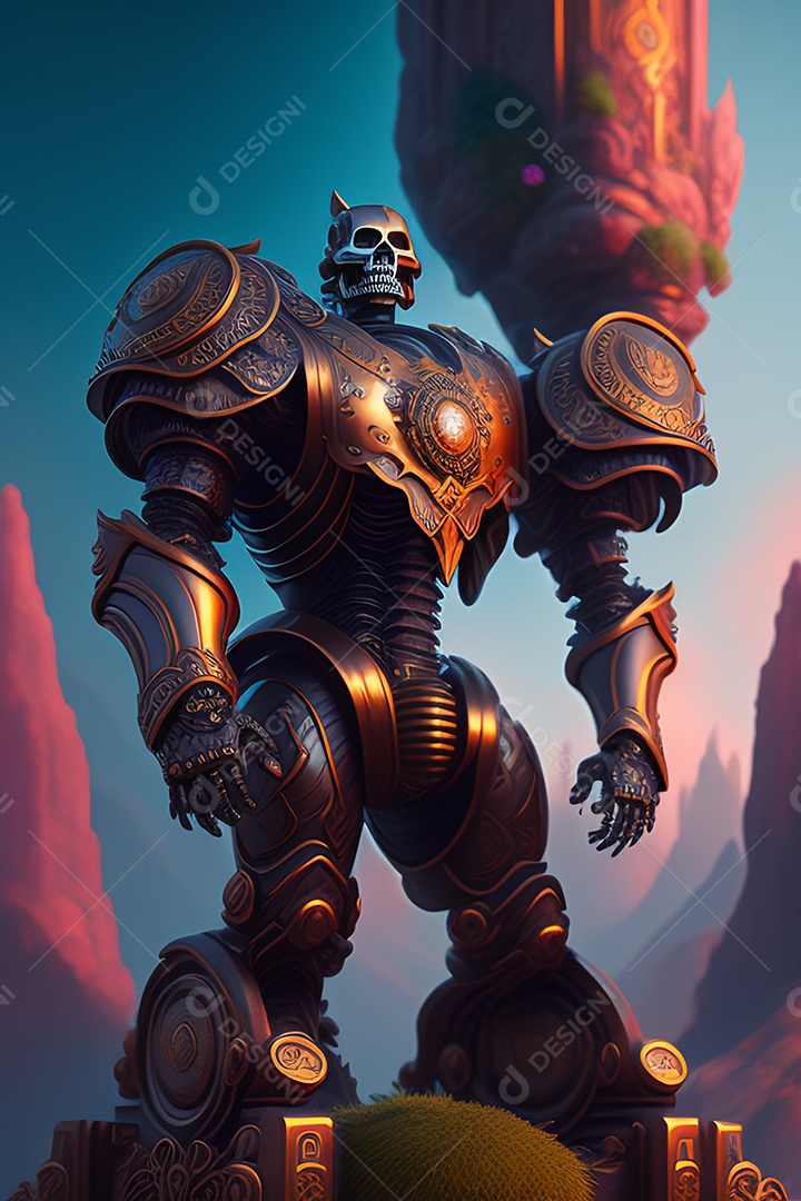 Papel de parede de caveira