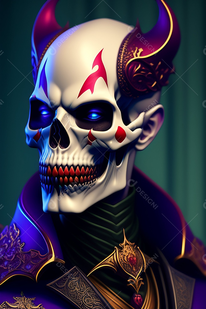 Papel de parede de caveira